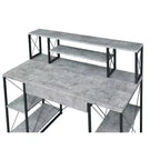 Scrivanie regolabili in altezza HomeStock, in acciaio di colore nero, altezza 129,5 cm, senza vani portaoggetti