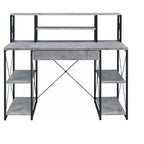 Scrivanie regolabili in altezza HomeStock, in acciaio di colore nero, altezza 129,5 cm, senza vani portaoggetti