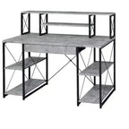 Scrivanie regolabili in altezza HomeStock, in acciaio di colore nero, altezza 129,5 cm, senza vani portaoggetti