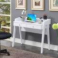 HomeStock 29.25 in.H Gray Color Wood Composite L-Shaped Desks with File Drawer