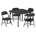 Set di 5 Tavolo e Sedie Pieghevoli per Bambini, Set di Tavolo e Sedie per Attività per Neonati e Bambini per Sala da Pranzo, Asili Nido, Aule