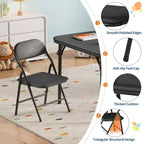 Set di 5 Tavolo e Sedie Pieghevoli per Bambini, Set di Tavolo e Sedie per Attività per Neonati e Bambini per Sala da Pranzo, Asili Nido, Aule