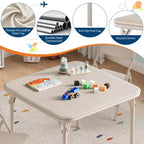 Set di 5 Tavolo e Sedie Pieghevoli per Bambini, Set di Tavolo e Sedie per Attività per Neonati e Bambini per Sala da Pranzo, Asili Nido, Aule