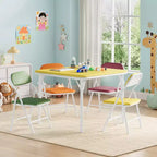 Set di 5 Tavolo e Sedie Pieghevoli per Bambini, Set di Tavolo e Sedie per Attività per Neonati e Bambini per Sala da Pranzo, Asili Nido, Aule