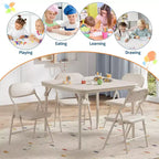 Set di 5 Tavolo e Sedie Pieghevoli per Bambini, Set di Tavolo e Sedie per Attività per Neonati e Bambini per Sala da Pranzo, Asili Nido, Aule