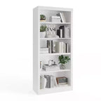 Libreria Alta 180 cm, Scaffale Aperto a 5 Ripiani per Ufficio Domestico, Moderna Libreria in Legno con Design Antiribaltamento, Scaffali Espositivi da Pavimento