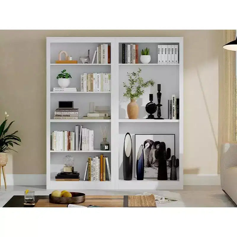 Libreria Alta 180 cm, Scaffale Aperto a 5 Ripiani per Ufficio Domestico, Moderna Libreria in Legno con Design Antiribaltamento, Scaffali Espositivi da Pavimento