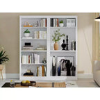 Libreria Alta 180 cm, Scaffale Aperto a 5 Ripiani per Ufficio Domestico, Moderna Libreria in Legno con Design Antiribaltamento, Scaffali Espositivi da Pavimento