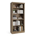 71 Inch Tall Bookcase, 5-Tier Open Bookshelf for Home Office, Modern Wooden Book Shelf with Anti-Tip Design, Floor Standing Display Storage Shelves