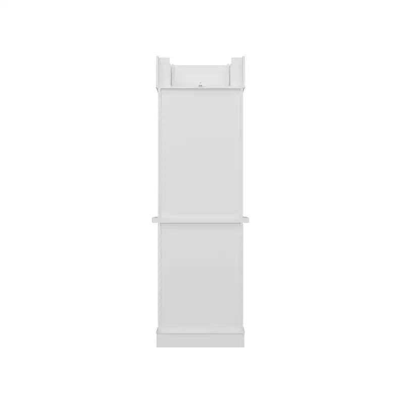 Famapy Vetrina Alta e Armadio Contenitore con Mensole Decorative + Cassetto, Versatile per Ambienti Domestici