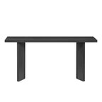 Tavolino Consolle Minimalista in Legno con Gambe Geometriche, Tavolo da Ingresso in Legno Stile Fattoria per Soggiorno e Ingresso
