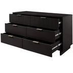 Cassettiera doppia moderna GDFStudio Biljon 55 "Glam" con 6 cassetti