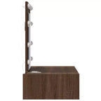 Clihome Tavolo da Toeletta Moderno Minimalista, Elegante Vanity con Specchio Trasparente e Cassetti Intelligenti per l'Organizzazione Quotidiana