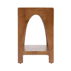 Tavolino in legno Kate and Laurel Aarstad, 16x14x22, Noce Marrone