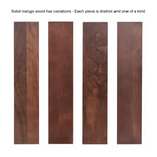 Tavolino in legno Kate and Laurel Aarstad, 16x14x22, Noce Marrone
