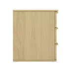 GDFStudio Corral 26 Comodino moderno in legno a 3 cassetti con angoli arrotondati