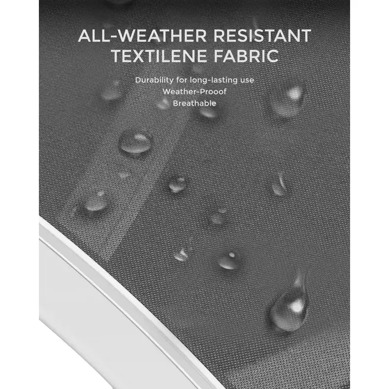 COZONY Set di 2 Sedie a Sdraio per Esterni, Poltrone Reclinabili Resistenti alle Intemperie con Tessuto Textilene a Rete per Piscina Giardino e Cortile