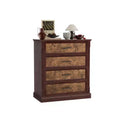 Farmhouse-style five-drawer chest, tall chest of drawers, Wooden TV stand, suitable for living rooms and hallways