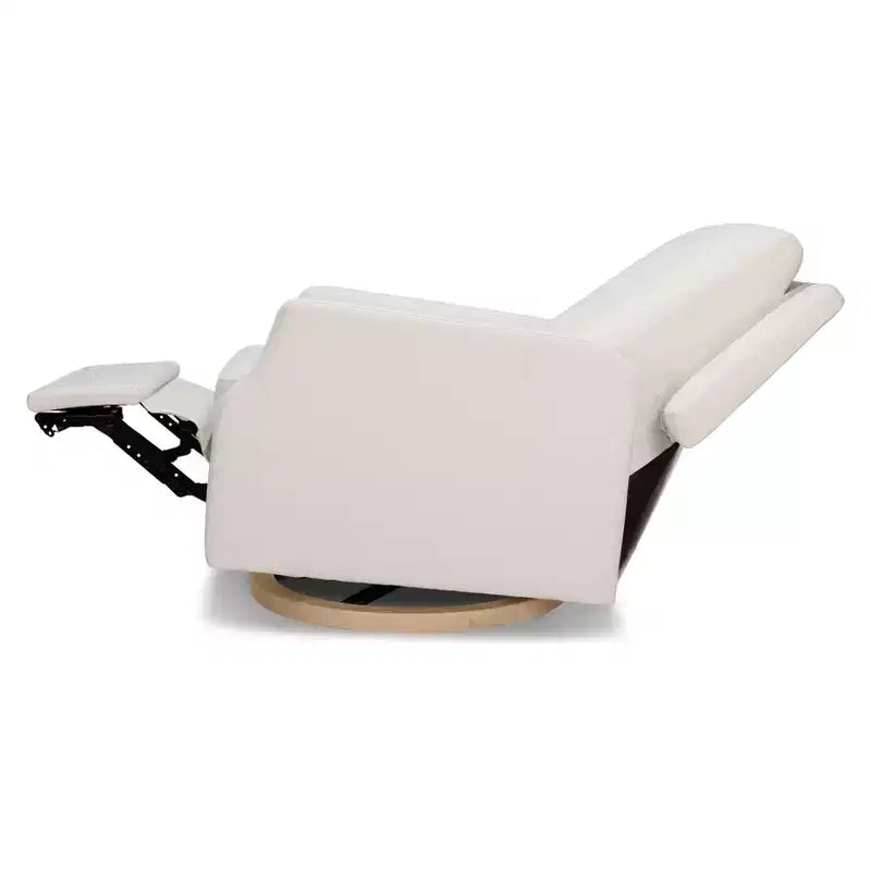 Poltrona reclinabile e girevole Namesake Crewe Electronic - Eco-tessuto color crema ad alte prestazioni