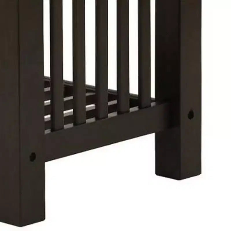 Tavolino/Comodino Royal Hampton 21 pollici, Finto Marmo Bianco, Ripiano Inferiore, Legno Nero