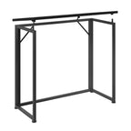 31.5 Folding Desk for Small Spaces, No Assembly Required, Black