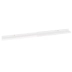 Mensola da parete set di 2 MDF bianco lucido Media Montaggio a parete