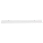 Mensola da parete set di 2 MDF bianco lucido Media Montaggio a parete