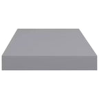 Set di 2 mensole da parete grigio a nido d'ape in MDF, metallo 50 x 23 cm