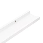 Set di 2 mensole da parete Frame Ledge, in MDF bianco, 60 x 8,9 x 3 cm