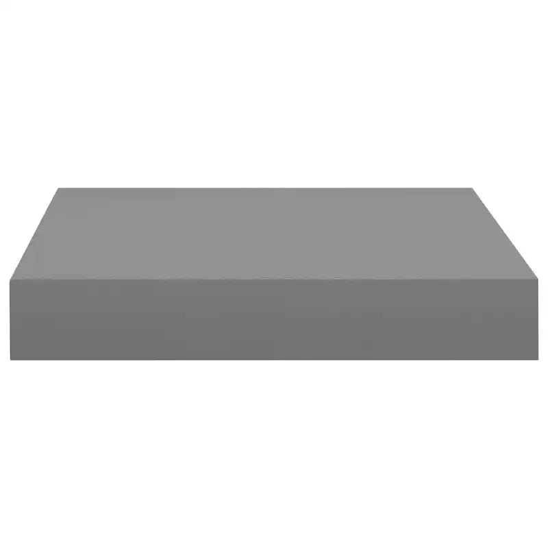 Set di 2 Mensole da Muro Grigie in MDF 23x23,5x3,8 cm Mensola da Muro Quadrata