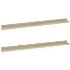 Set di 2 mensole da parete grandi sospese in MDF colore rovere Sonoma