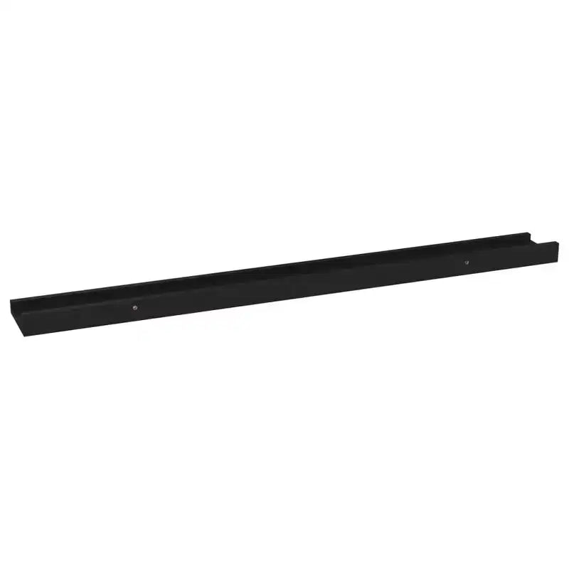 Mensola a muro set da 4 MDF nero intarsi decorativi medi