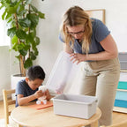 Torre Portaoggetti Mobile a 20 Scomparti ECR4Kids e 20 Contenitori, 5x4, Mobili per Bambini