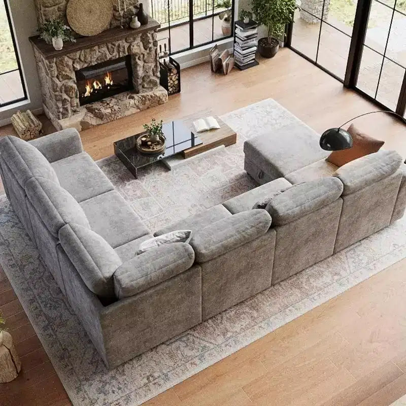 Divano componibile Acekool Modular Sectional, Cloud Couch con contenitore per soggiorno