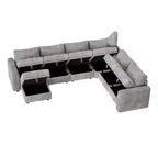 Divano componibile Acekool Modular Sectional, Cloud Couch con contenitore per soggiorno