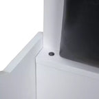 Letto a forma di auto da corsa per bambini, misura doppia, con luce a LED e schienale imbottito, struttura in legno, piattaforma letto per bambini