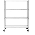 SafeRacks 18 x 60 x 72 4-Tier Wire Rack Silver