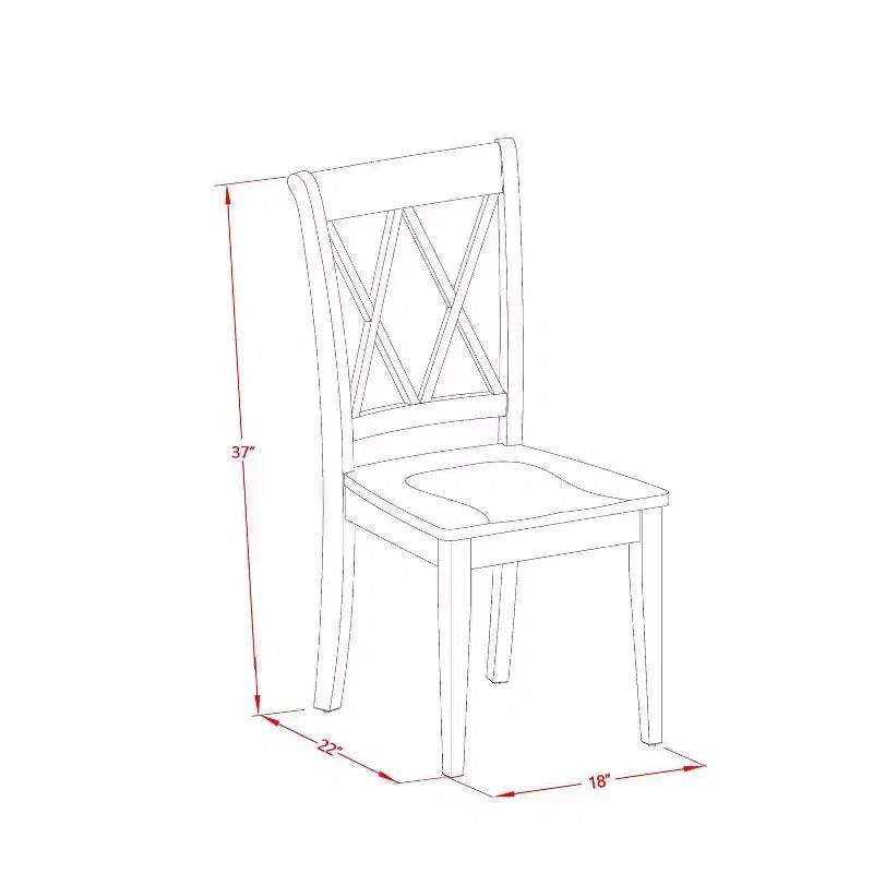 HomeStock Set da Pranzo 5 Pezzi con Top in Legno Massello Finitura Lino Bianco - Posti a Sedere per 4