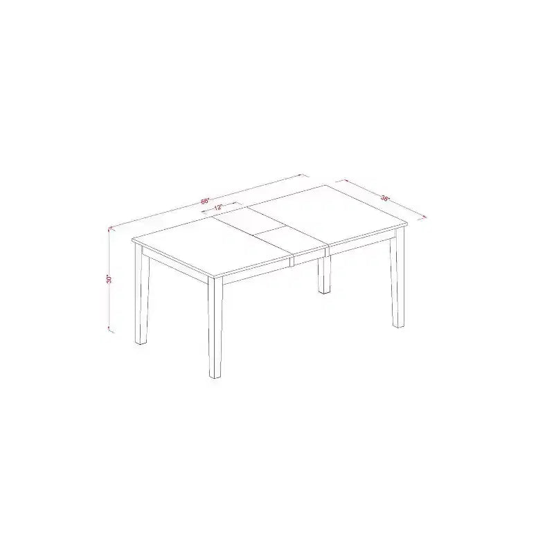 HomeStock Tavolo da pranzo rettangolare a 6 pezzi, piano in legno massello con finitura color latticello e ciliegio, con 1 panca e 4 sedie