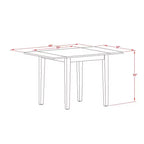 HomeStock Set da Pranzo 3 Pezzi con Piano in Legno Massello Finitura Bianco Lino