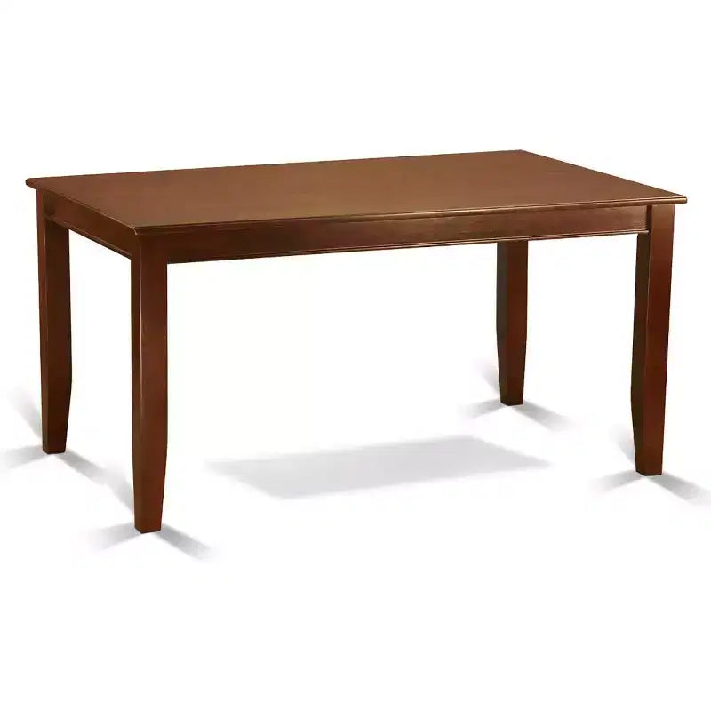 Set Mobili Sala da Pranzo 7 Pezzi Tavolo e Sedie Stile Eclettico Finitura Mogano