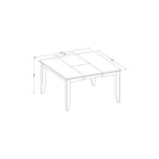 Set da pranzo moderno 5 pezzi - Tavolo da pranzo e 4 sedie - Finitura ciliegio nero - Set da cucina per spazi ridotti