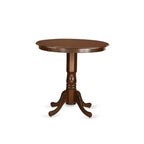 Set da pranzo altezza bancone - Tavolo rotondo 5 pezzi e 4 sedie - Set da cucina moderno