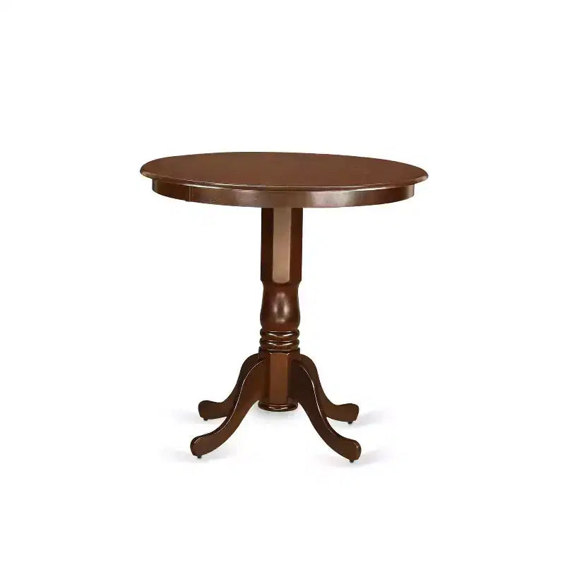Set da pranzo altezza bancone - Tavolo rotondo 5 pezzi e 4 sedie - Set da cucina moderno