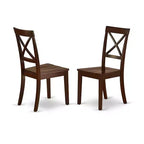 Set da pranzo vittoriano per 4 persone - Tavolo rotondo da 42 pollici e 4 sedie - Mobili per sala da pranzo con finitura in mogano
