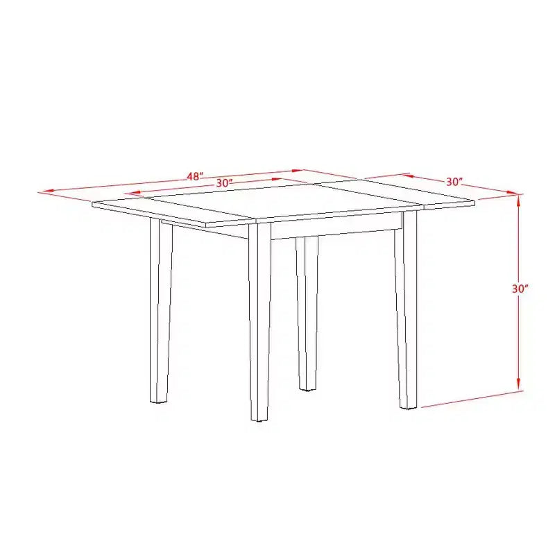 HomeStock Set da Pranzo 5 Pezzi con Piano in Legno Massello Finitura Rovere Naturale - Posti a Sedere per 4