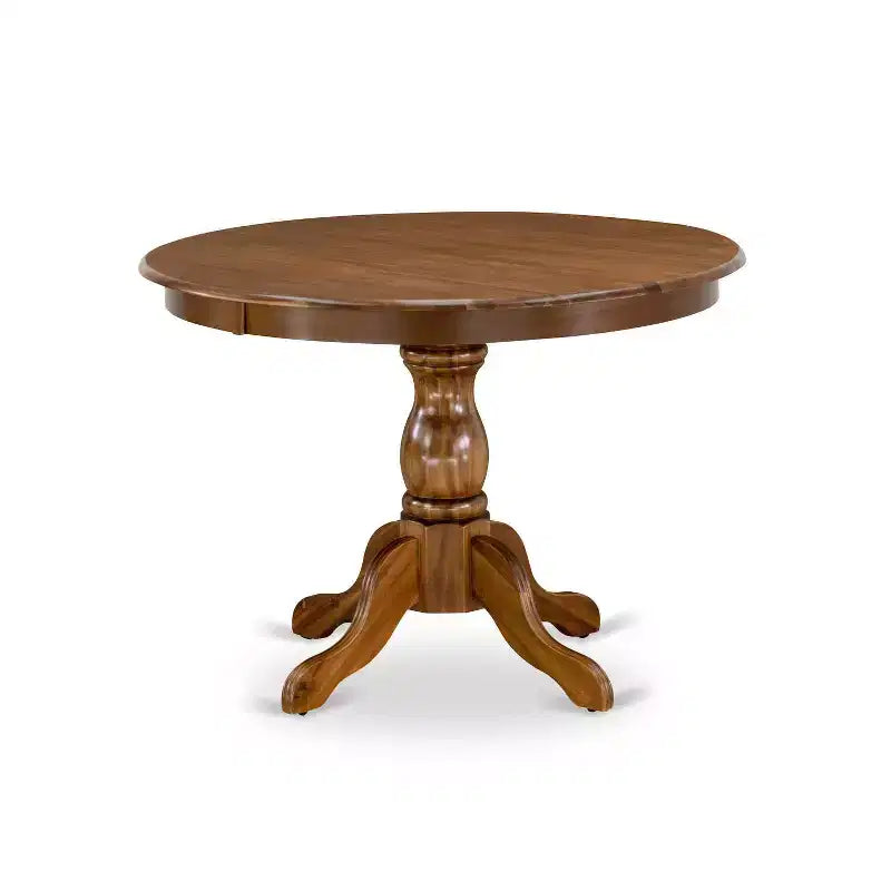 HomeStock Tavolo da pranzo a 5 pezzi con piano in legno massello nero sabbiato e 4 sedie