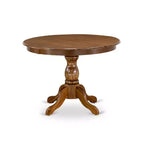 HomeStock Tavolo da pranzo a 5 pezzi con piano in legno massello nero sabbiato e 4 sedie