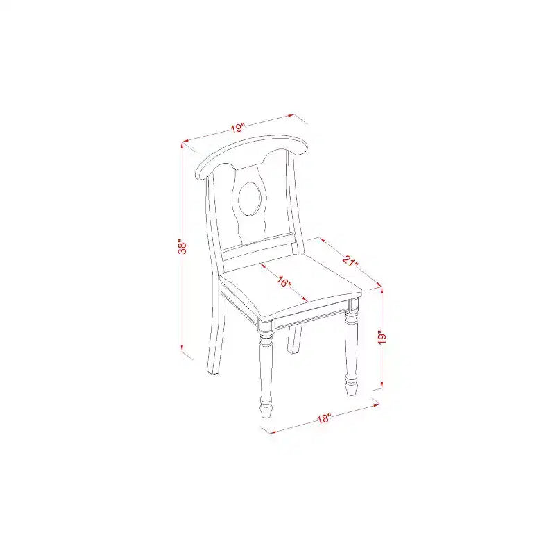 Set da Pranzo 5 Pezzi - Tavolo Ovale con Allunga a Farfalla e 4 Sedie da Cucina - Finitura Marrone Sella