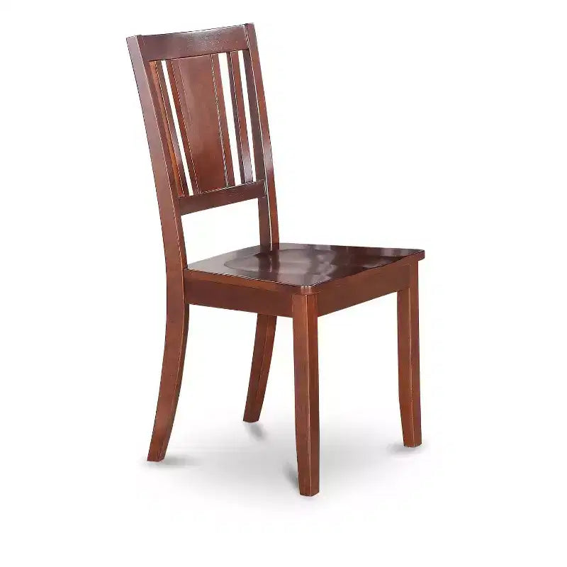 Set Tavolo da Pranzo a 3 Pezzi con Piano in Legno Massello Finitura Mogano HomeStock